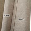 Flax Linen Like 240GSM Heavy Weight Fabric Shower Curtain for Bathroom - 2 of 4