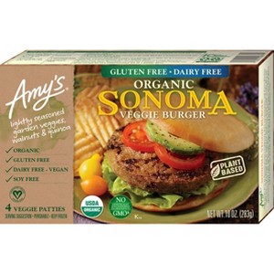 Amy's Organic & Plant Based Frozen Sonoma Veggie Burger - 4ct/10oz - 1 of 4