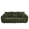 3+3 Teddy Fleece Modern Sofa Combo with Wooden Frame & 6 Cushions - 3 of 4