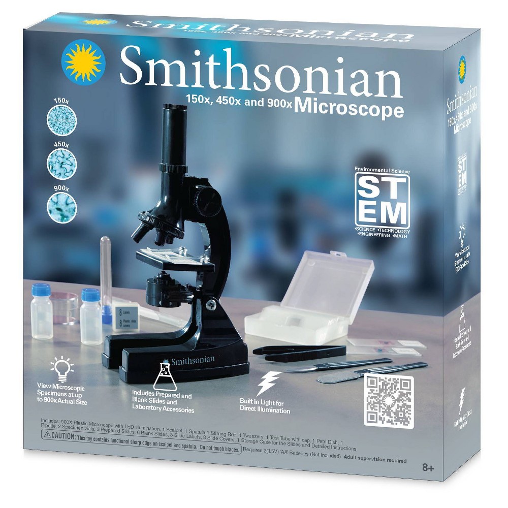 Photos - Educational Toy National Smithsonian Microscope: Science Kits for 3rd Grade with Astronomy Instruction Guide 