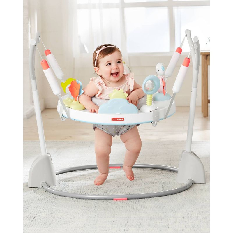Skip Hop Silver Lining Cloud Play &#38; Fold Jumper Baby Learning Toy, 2 of 14