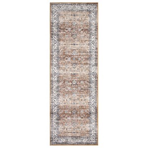 COZONY Washable Vintage Oriental Area Rug, Low Pile Non-Shedding Soft Carpet for Bedroom Living Room Dining Room - 1 of 4