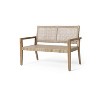 CAVINAS 1 PC Acacia Wood Wicker Patio Chairs No Cushion,Light Brown Outdoor Accent Chairs for Garden,Backyard,Balcony - 3 of 4