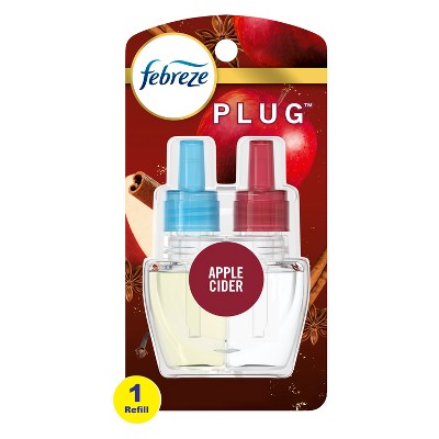 Febreze Odor-Eliminating Fade Defy PLUG Air Freshener Apple Cider, .87 oz Oil Refill, 1 Count