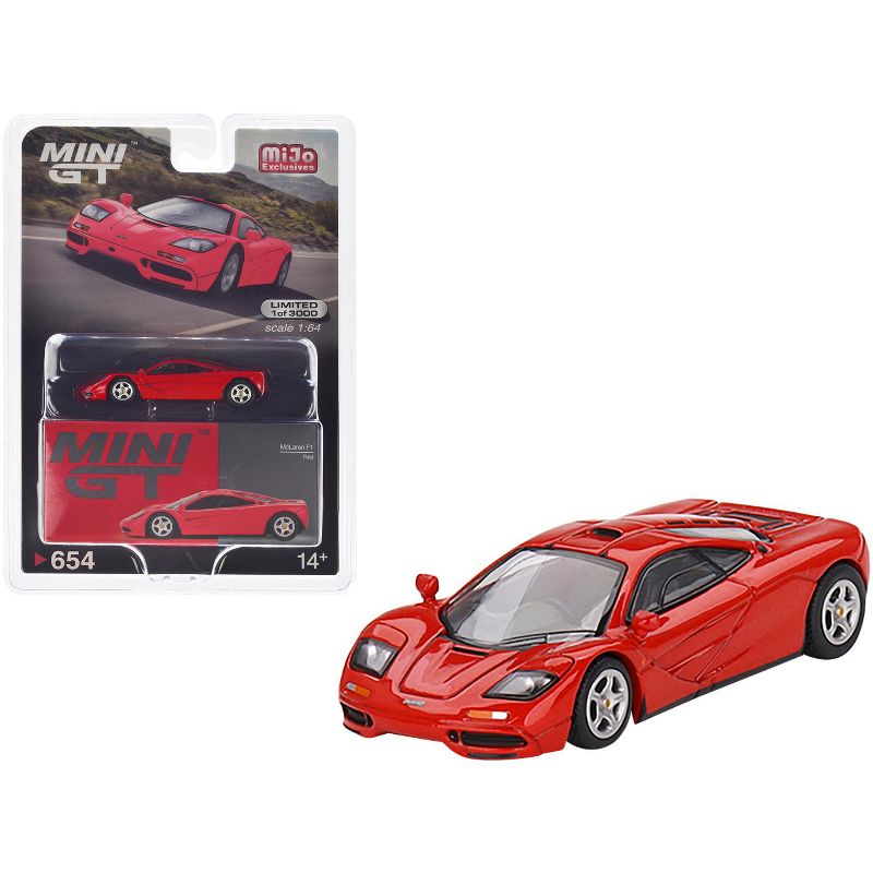 McLaren F1 Red Limited Edition to 3000 pieces Worldwide 1/64 Diecast Model Car by True Scale Miniatures, 1 of 4