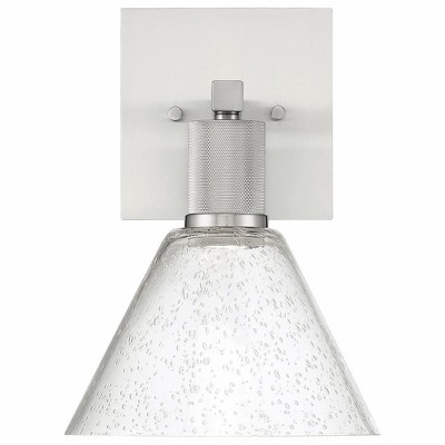 Martini Glass Inspired Dimmable Steel Sconce in Brushed Steel