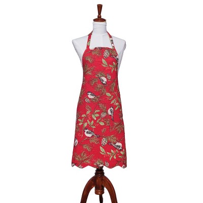 C&F Home Chickadee Red Apron