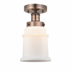 Canton - 1 Light Semi-Flush Mount In Industrial Style-11 Inches Tall and 6 Inches Wide - 1 of 1