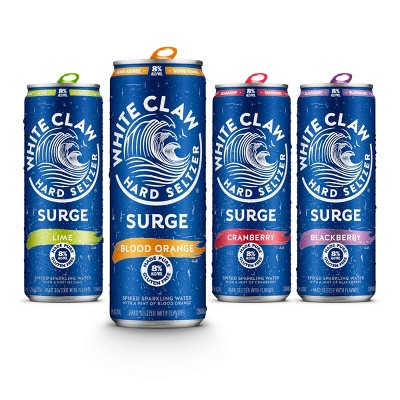 White Claw SURGE Hard Seltzer Variety Pack - 12pk/12 fl oz Slim Cans, 4 of 8