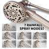 Cobbe Brushed Nickel Shower faucet with Rain shower, Shower Kit with 7-Spray Filtered Shower Head with Handheld, Bathroom shower system Valve Included - 3 of 4