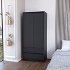 NicBex Armoire Wardrobe Closet Storage Cabinet with Doors & Drawers for Bedroom - 2 of 4
