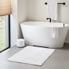 SEVOBAL Bathroom Rugs Bath Mat Rug Home Decor Carpet Shower Mat Home Decor Chenille Chain Stitch for Shower Room Bathroom Home, White, 30"*20"*0.5" - 3 of 4