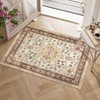 Vintage Floral Medallion Area Rug - Traditional Oriental Style Floor Carpet for Living Room & Bedroom - 3 of 3