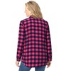 Woman Within Plus Size Classic Flannel Shirt - 3 of 4