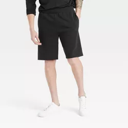 Men's French Terry Shorts 10" - All in Motion™ Black S