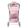 JC Toys Berenguer Boutique Playtime Deluxe Folding Sports Pram Stroller Royal Pink for Dolls - 4 of 4