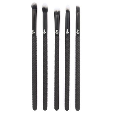 MŌDA® Brush Pro 5pc Deluxe Eye Black Makeup Brush Set