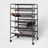 Double Sided Rolling Shoe Rack Black - Room Essentials™ - image 2 of 4