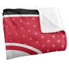 Bradley University Logo Dots Silky 50x60 Blanket, 1 Sided - 3 of 4