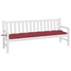 vidaXL Garden Bench Cushion Wine Red 78.7"x19.7"x2.8" Oxford Fabric - 3 of 4