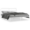vidaXL Metal Bed Frame without Mattress with Headboard White 76"x79.9" - 2 of 4