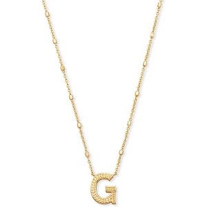 Letter A-Z Pendant Necklace for Women, 14K Gold Plated Fashion Jewelry - 1 of 4