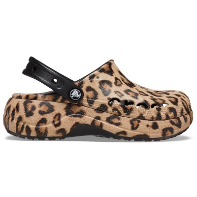 Crocs Womens Baya Platform Printed Clogs