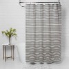 Stripe Shower Curtain Radiant Gray - Threshold™ - image 2 of 4