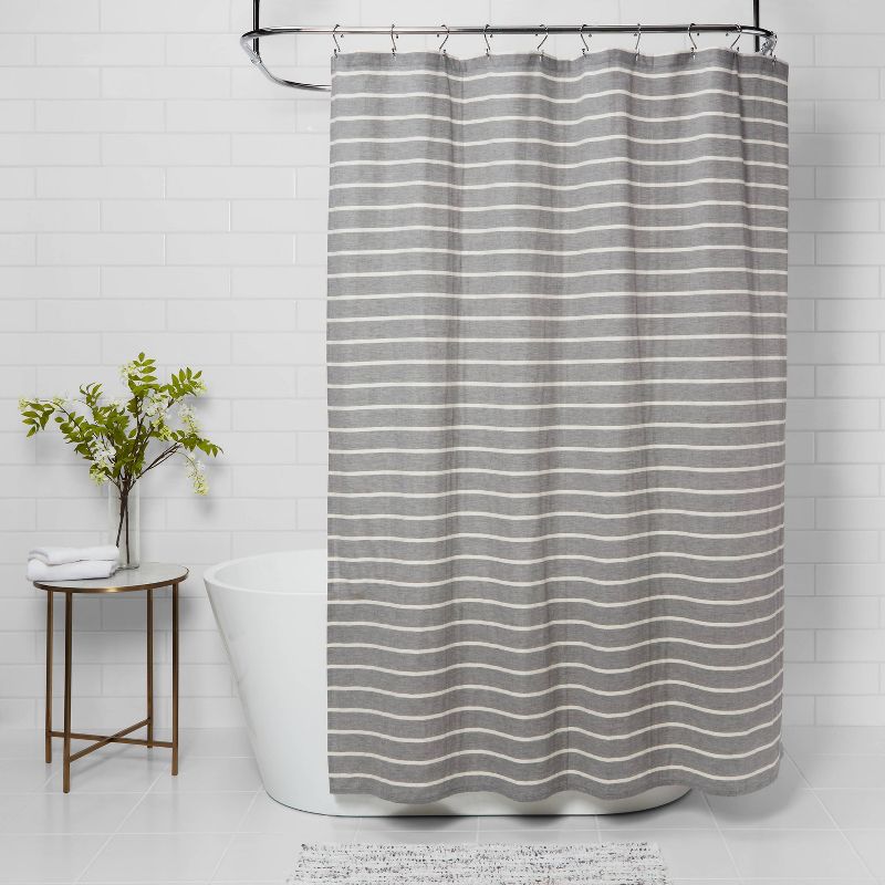 Stripe Shower Curtain Radiant Gray - Threshold&#8482;, 2 of 6
