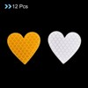 Unique Bargains Waterproof High-Visibility Warning Adhesive Reflective Heart Stickers 1.61" x 1.57" 12 Pcs - 3 of 4