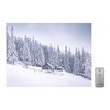 Lumabase Battery Operated Lighted Wall Art with Remote Control Snowy Cabin - 2 of 4