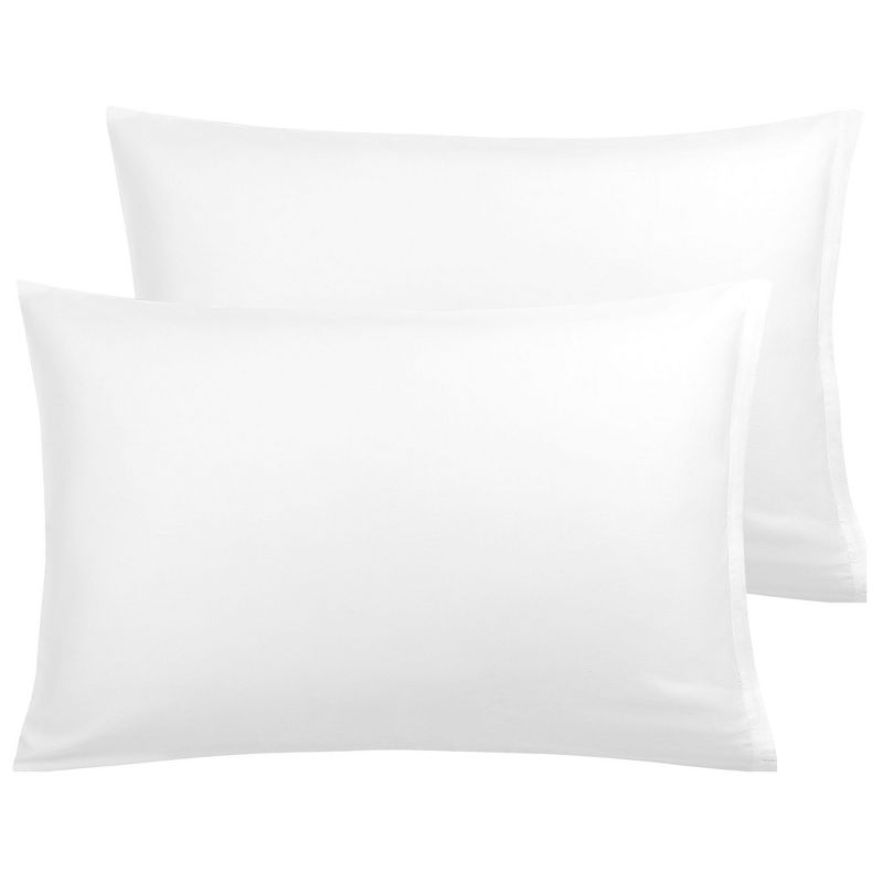 PiccoCasa 100% Soft Cotton Bedroom Modern Hotel Bed Breathable Zipper Closure Pillowcases Set of 2, 1 of 5