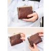 Clotth Women’s Vintage RFID Bifold Wallet - Compact Slim Design with Zipper Coin Pocket & Kiss Lock,PU Leather for Daily Use & Travel - 4 of 4
