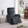 Contemporary Fabric Power Recliner with Push-Button Control and Built-In USB Charger - 2 of 4