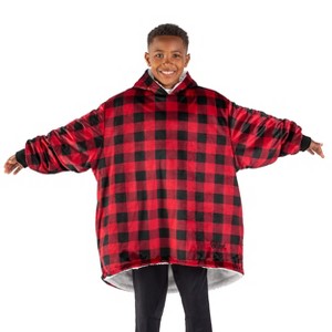 The Bare Homey - Kids Wearable Blanket - Fleece Side Pockets - 1 of 4
