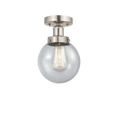 Beacon - 1 Light Semi-Flush Mount In Industrial Style-8.25 Inches Tall and 6.5 Inches Wide