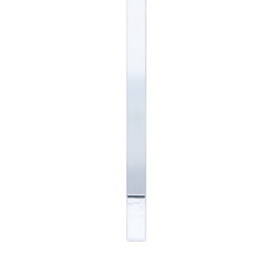 Lilliana 50'' White Genuine Sheepskin Modern Bench with Acrylic Legs