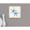 HomeRoots Blue and White Distressed Metal Starfish Framed Wall Art - 2 of 4