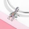 Camel Charm European Bead Multi Color Cz Sterling Silver Ginger Lyne Collection - 3 of 4