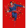 Girl's Superman Christmas Lights T-Shirt - 2 of 4