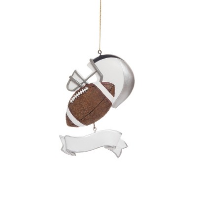 Gallerie II Football Banner Polyresin Holiday Christmas Xmas Ornament