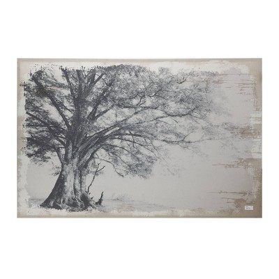 Arboreal Shelter Canvas Print Black/Gray - A&B Home