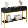 Console Table with 3 Drawers - 4 of 4