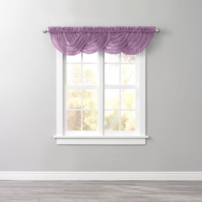 BrylaneHome BH Studio Sheer Voile Toga Valance