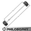 Philosophy Gym Rubber Fixed Barbell, Pre-Loaded Weight Straight Bar for Strength Training & Weightlifting - 4 of 4
