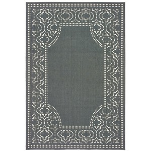 Oriental Weavers Marina 1247X Grey/ Ivory Indoor/Outdoor Area Rug - 1'9" x 3'9" - 1 of 4