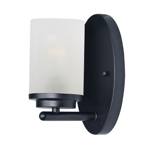 Maxim Lighting Corona 1 - Light Vanity in  Black - 1 of 2