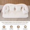 70'' Chenille Foldable Sofa Bed with 4 Pillows, Boneless Comfort and Multi-Functional Design - 4 of 4