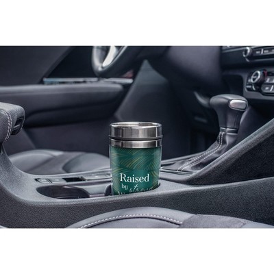 Elanze Designs Raised by Strong Women 16 Ounce Green Stainless Steel Travel Tumbler