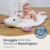 Bearington Baby Unicorn Tummy Time Mat, 30x30in Baby Playmat, Soft Plush Animal Blanket, Unicorn Baby Decor - 2 of 4